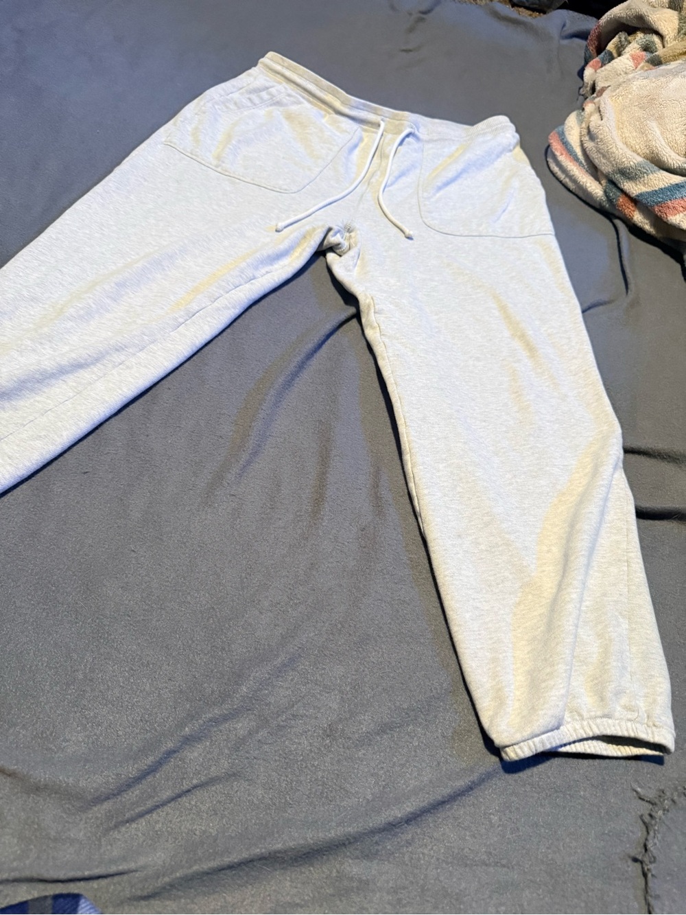 American Eagle Outfitters Light Gray Kids Sweatpants with Drawstring